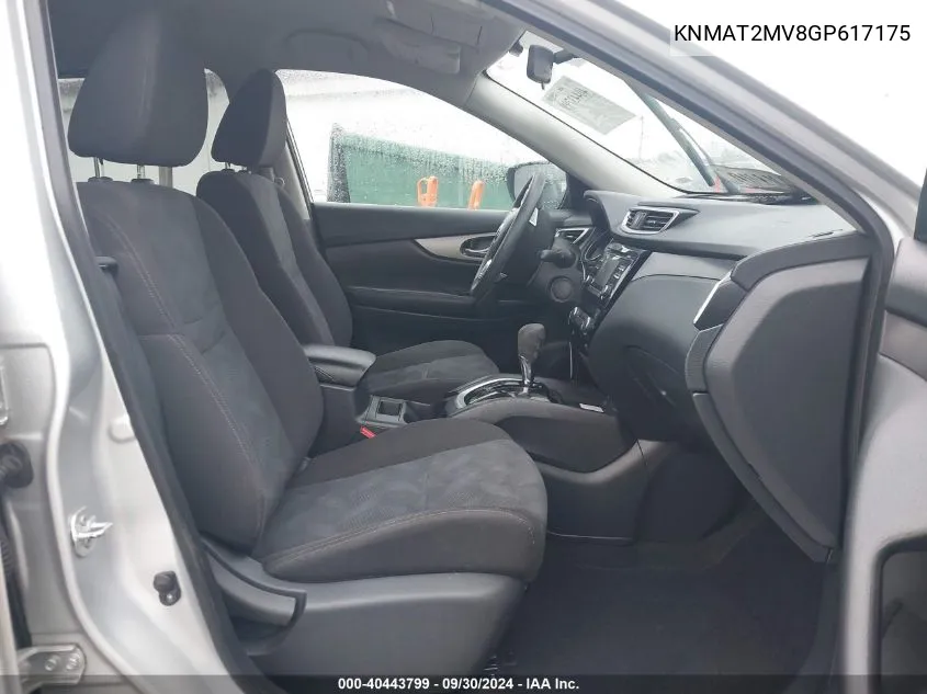 KNMAT2MV8GP617175 2016 Nissan Rogue Sv