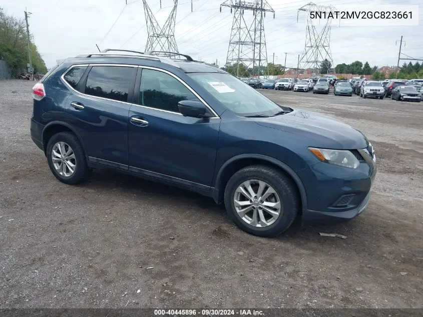 2016 Nissan Rogue Sv VIN: 5N1AT2MV2GC823661 Lot: 40445896