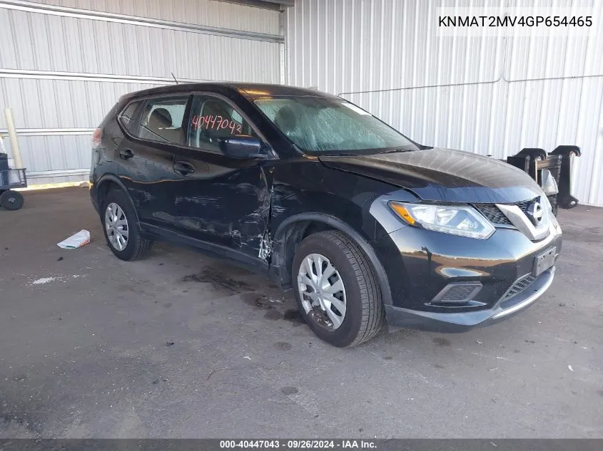 KNMAT2MV4GP654465 2016 Nissan Rogue S/Sl/Sv