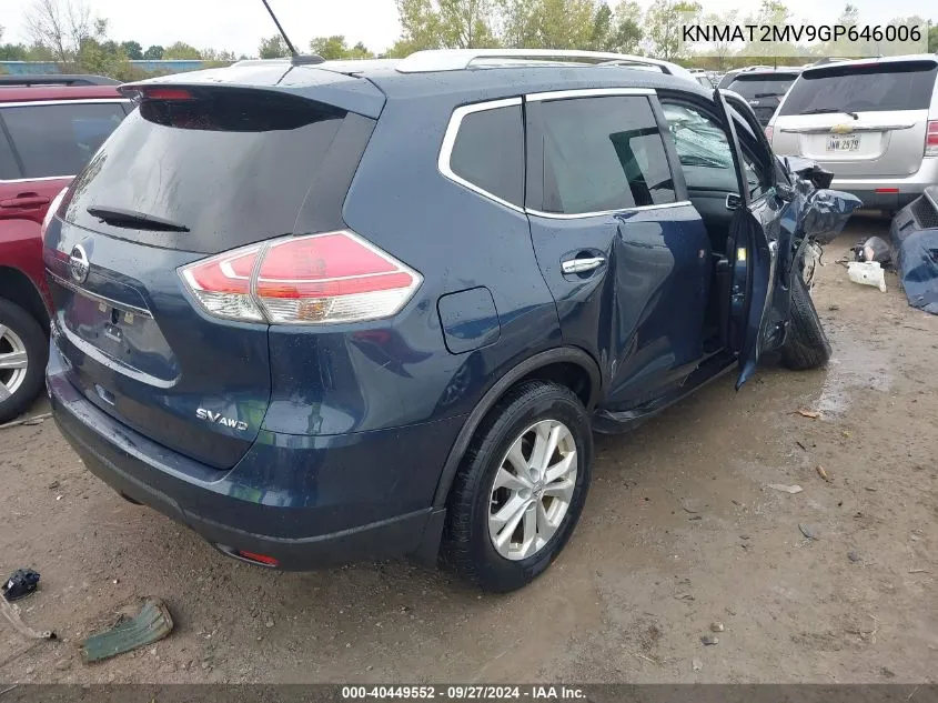 KNMAT2MV9GP646006 2016 Nissan Rogue Sv