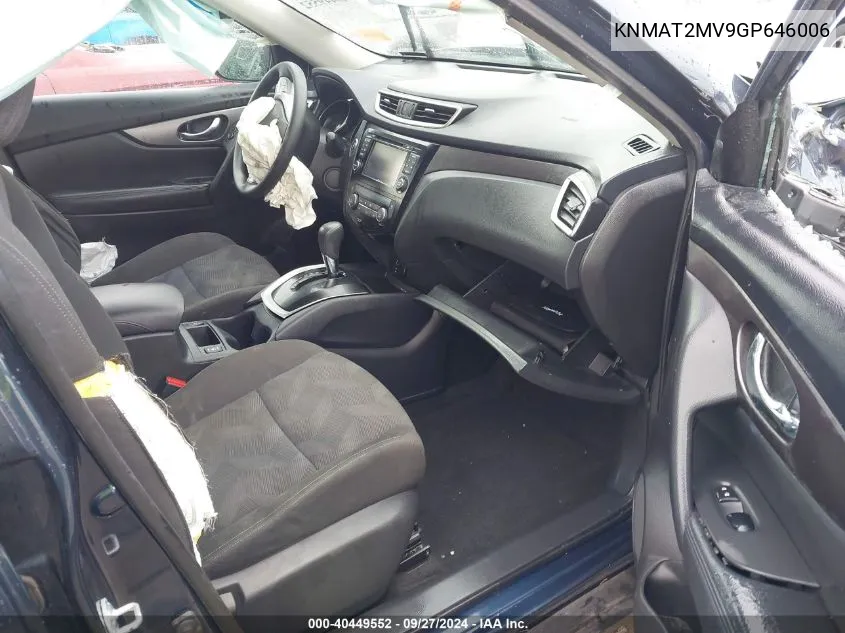 KNMAT2MV9GP646006 2016 Nissan Rogue Sv