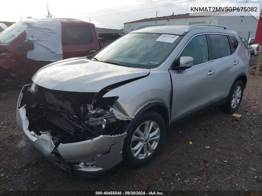 KNMAT2MV5GP675082 2016 Nissan Rogue Sv