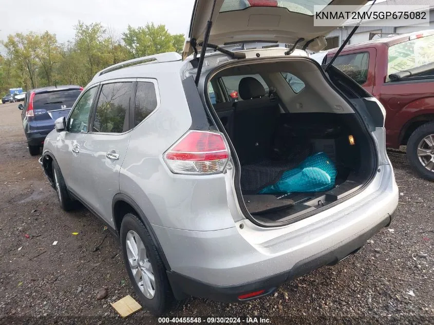 KNMAT2MV5GP675082 2016 Nissan Rogue Sv