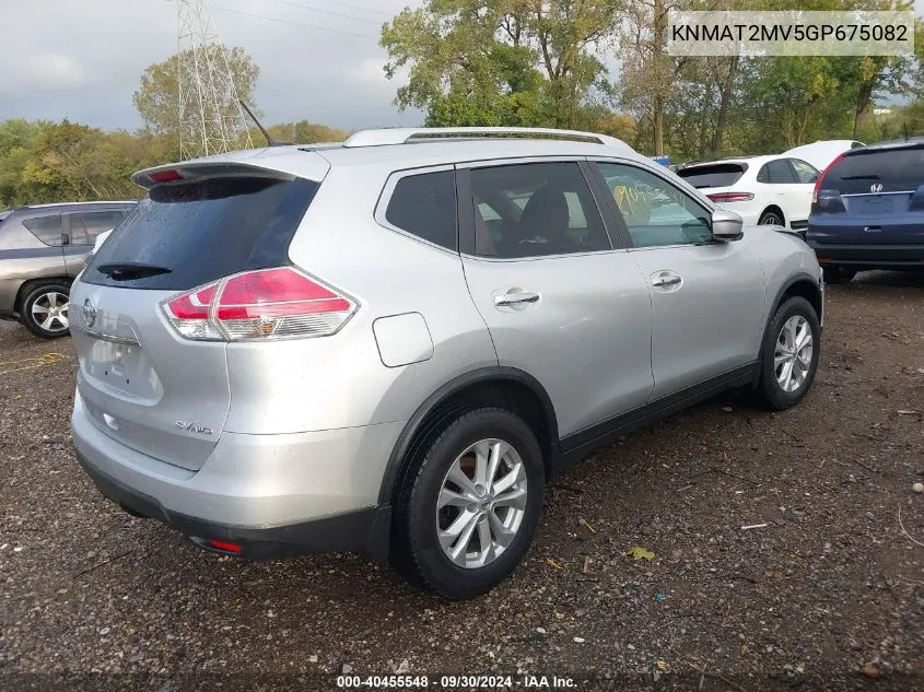 KNMAT2MV5GP675082 2016 Nissan Rogue Sv