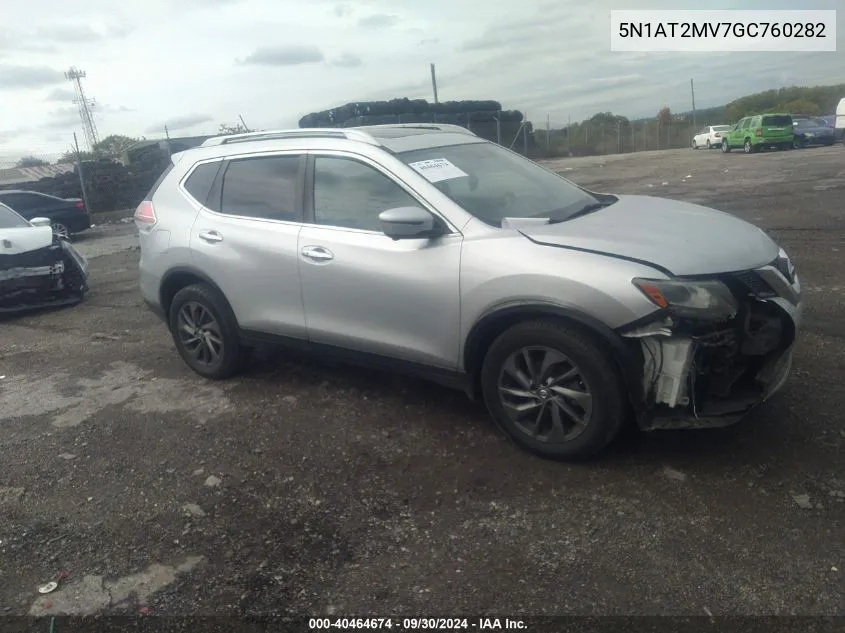 5N1AT2MV7GC760282 2016 Nissan Rogue Sl