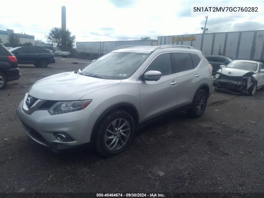 5N1AT2MV7GC760282 2016 Nissan Rogue Sl