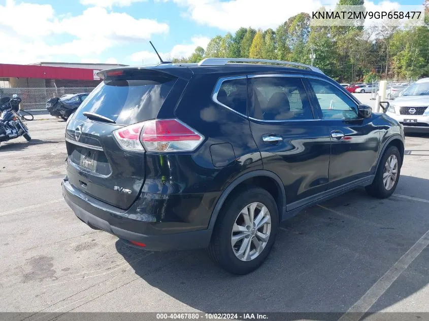 2016 Nissan Rogue Sv VIN: KNMAT2MV9GP658477 Lot: 40467880