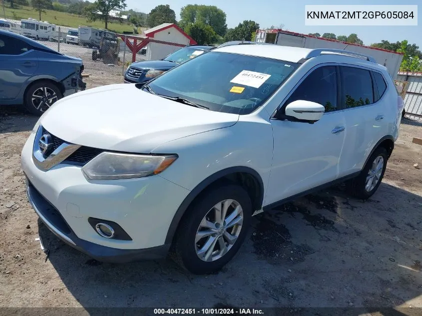 KNMAT2MT2GP605084 2016 Nissan Rogue Sv