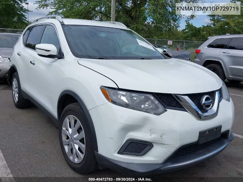 2016 Nissan Rogue S VIN: KNMAT2MV1GP729719 Lot: 40472783