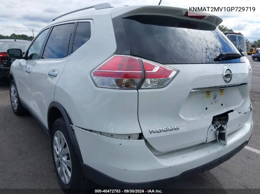 KNMAT2MV1GP729719 2016 Nissan Rogue S