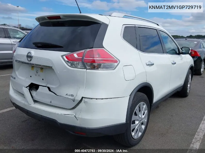 KNMAT2MV1GP729719 2016 Nissan Rogue S