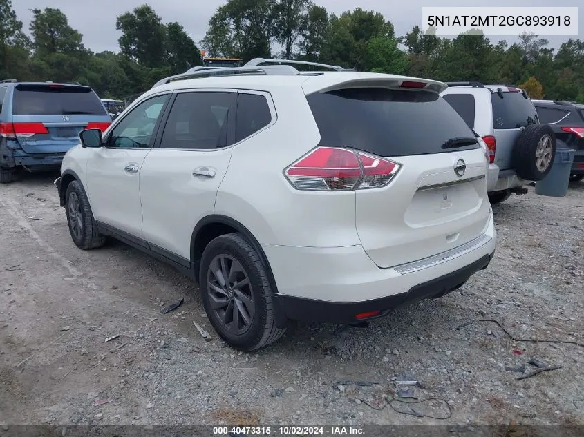 5N1AT2MT2GC893918 2016 Nissan Rogue Sl