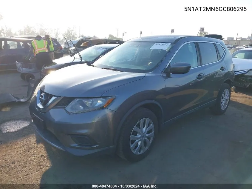 5N1AT2MN6GC806295 2016 Nissan Rogue S