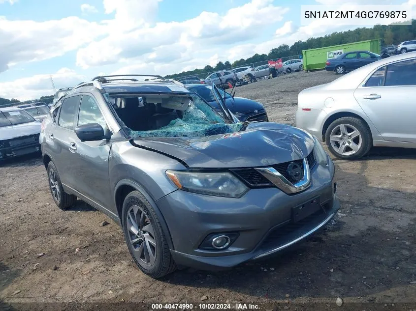 5N1AT2MT4GC769875 2016 Nissan Rogue Sl