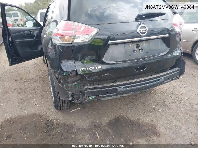 JN8AT2MV0GW140364 2016 Nissan Rogue S