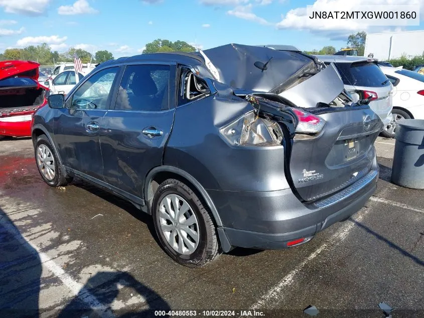 JN8AT2MTXGW001860 2016 Nissan Rogue S