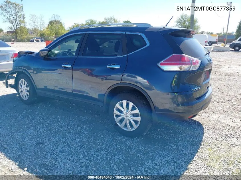 5N1AT2MT0GC877359 2016 Nissan Rogue S