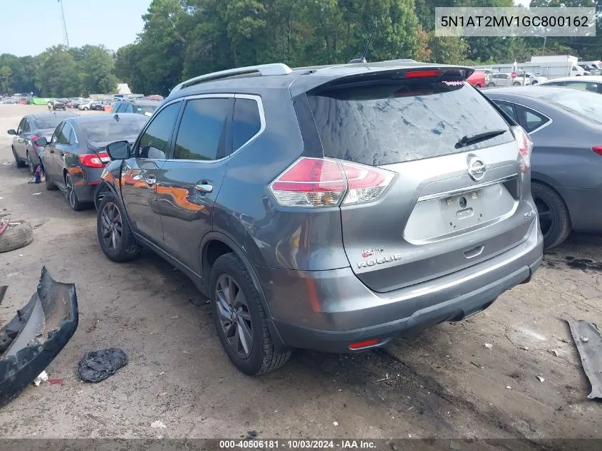 5N1AT2MV1GC800162 2016 Nissan Rogue Sl