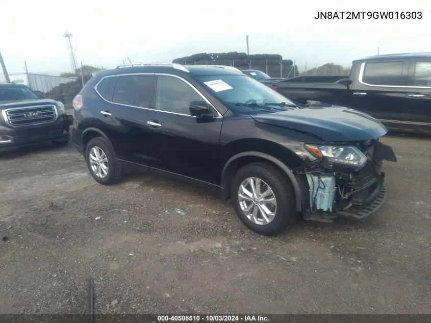 JN8AT2MT9GW016303 2016 Nissan Rogue Sv