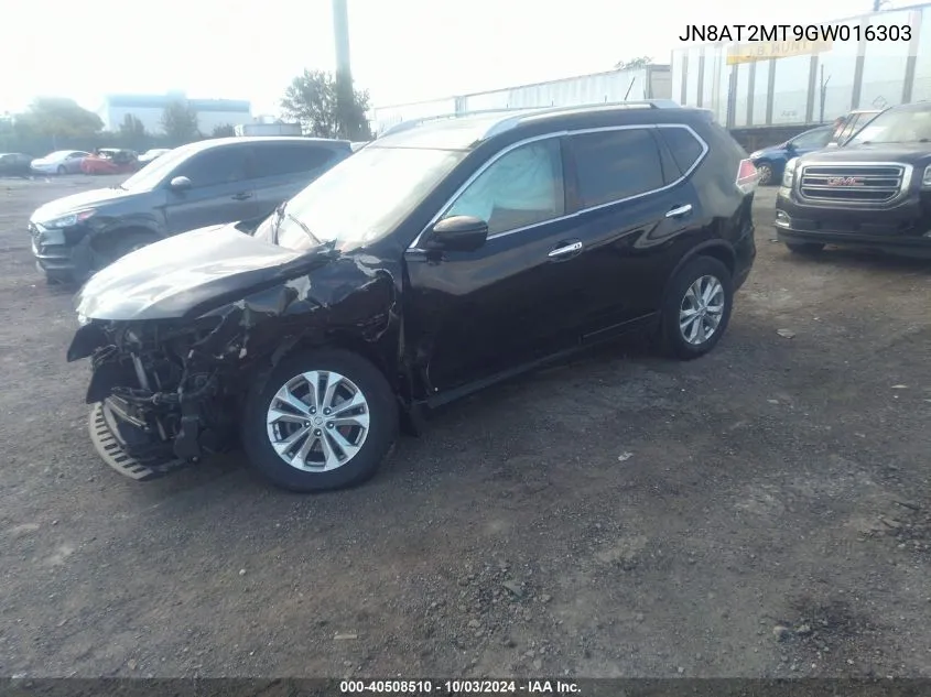 JN8AT2MT9GW016303 2016 Nissan Rogue Sv