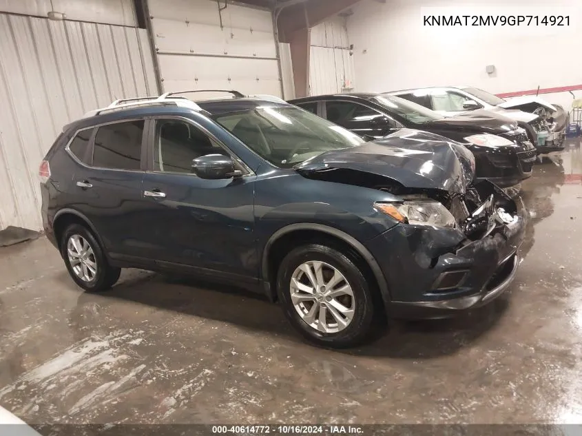 2016 Nissan Rogue Sv VIN: KNMAT2MV9GP714921 Lot: 40614772