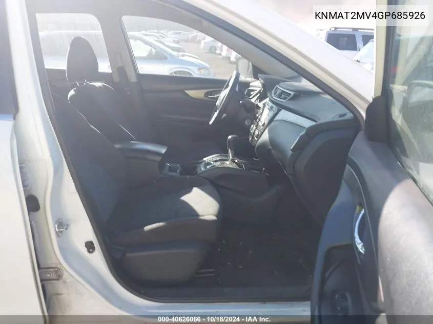 KNMAT2MV4GP685926 2016 Nissan Rogue S/Sl/Sv