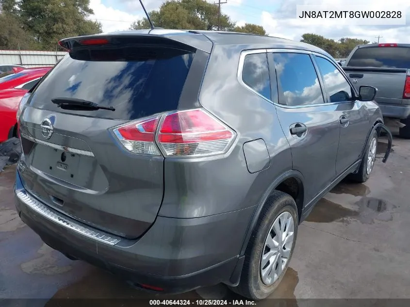 JN8AT2MT8GW002828 2016 Nissan Rogue S