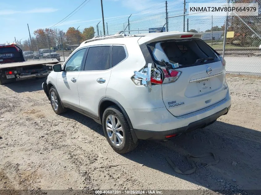 KNMAT2MV8GP664979 2016 Nissan Rogue Sv