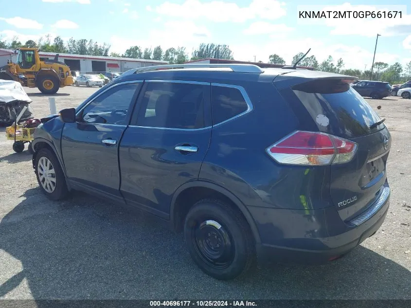 KNMAT2MT0GP661671 2016 Nissan Rogue S