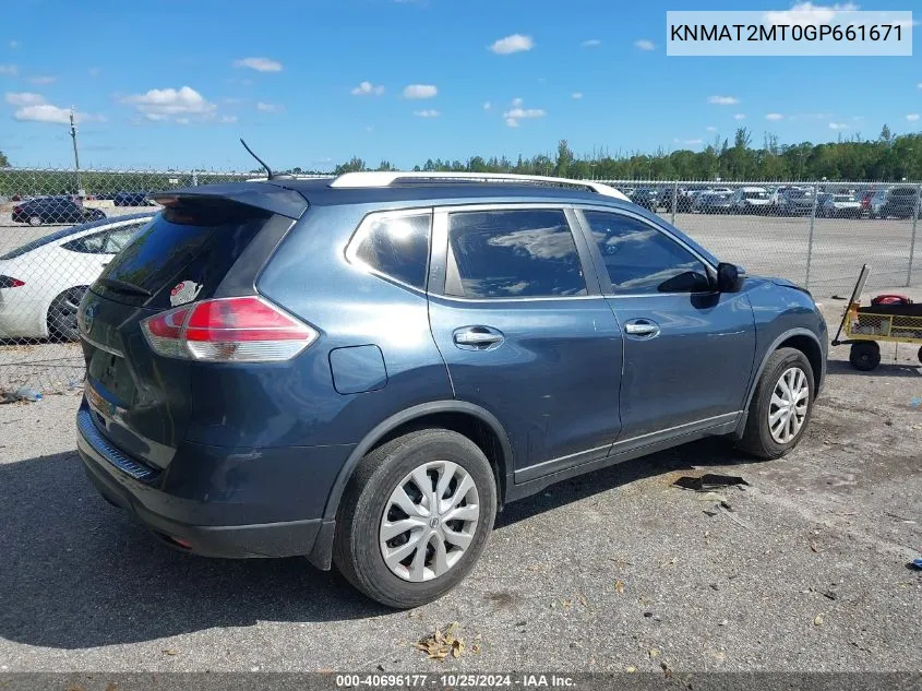 KNMAT2MT0GP661671 2016 Nissan Rogue S