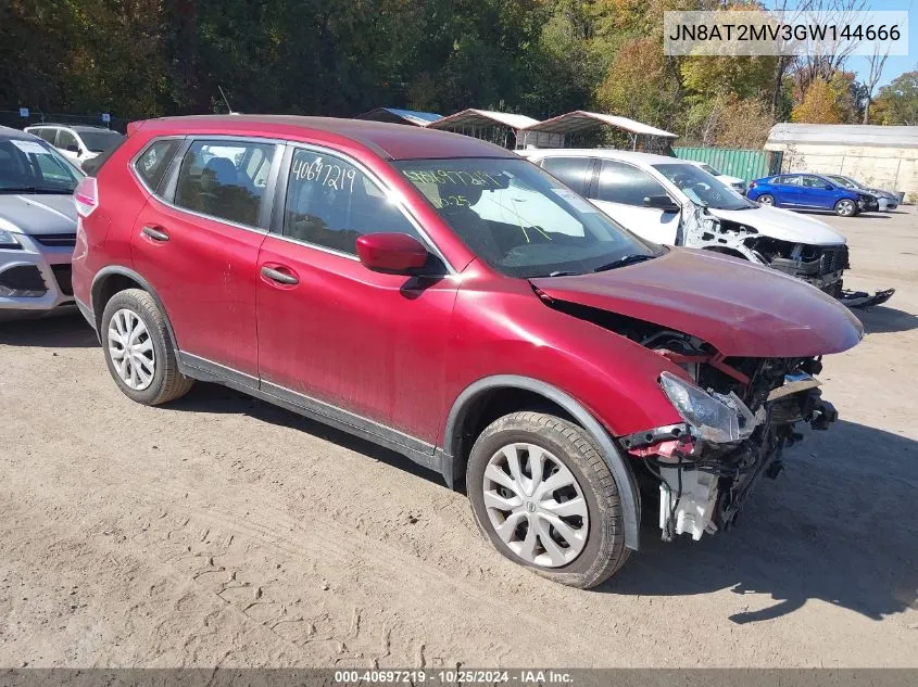 2016 Nissan Rogue S VIN: JN8AT2MV3GW144666 Lot: 40697219