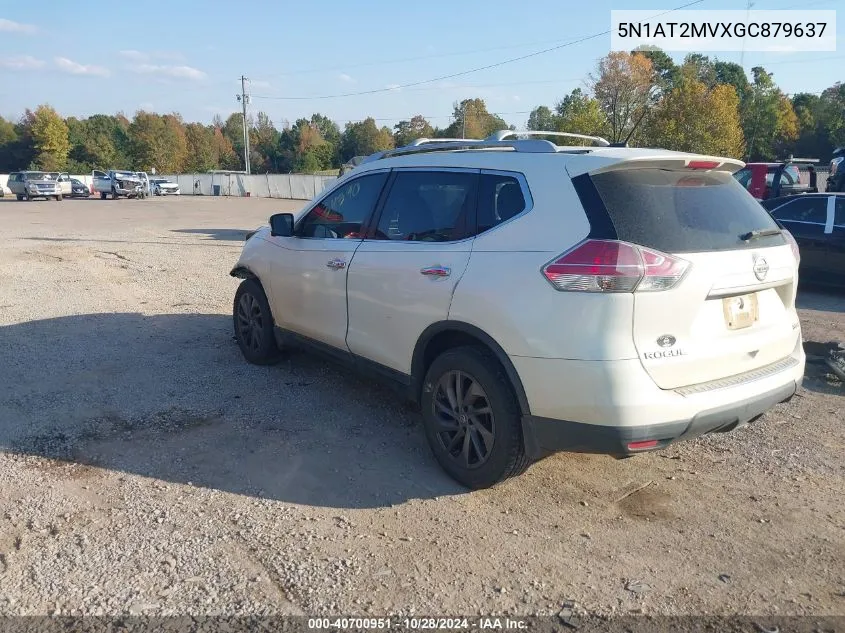 5N1AT2MVXGC879637 2016 Nissan Rogue S/Sl/Sv