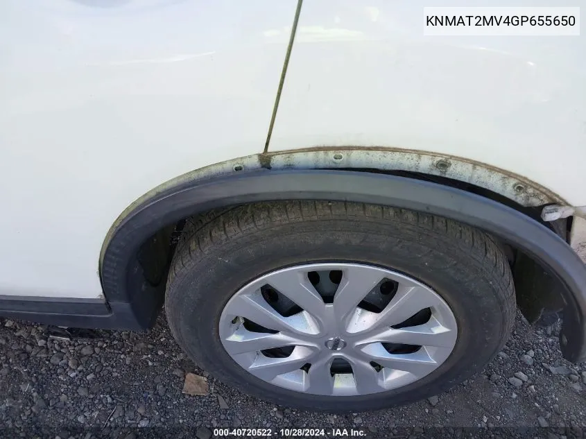 KNMAT2MV4GP655650 2016 Nissan Rogue S