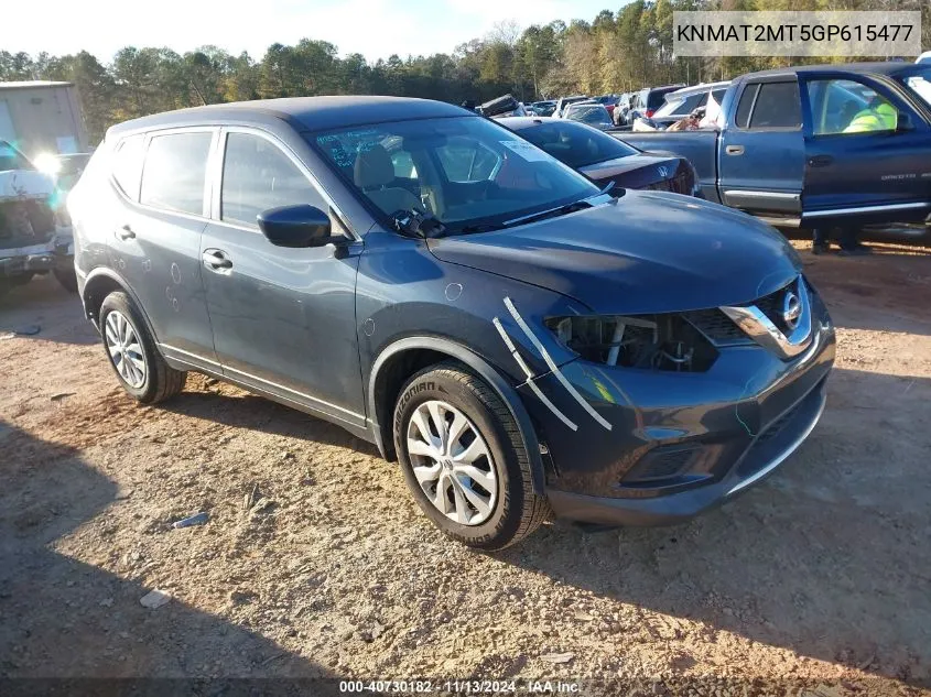 KNMAT2MT5GP615477 2016 Nissan Rogue S