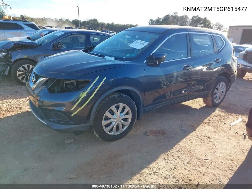 KNMAT2MT5GP615477 2016 Nissan Rogue S