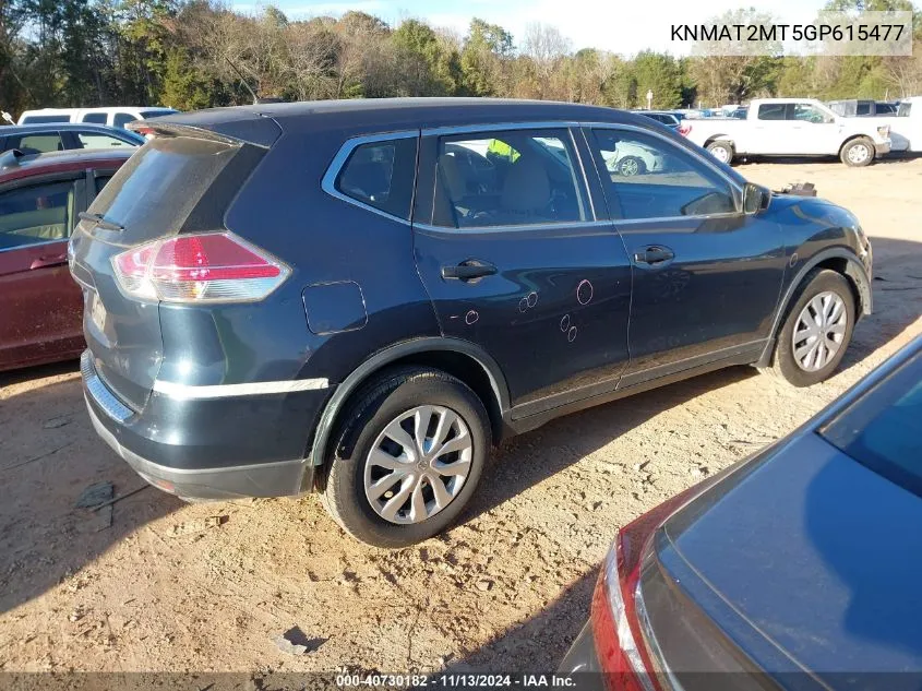 KNMAT2MT5GP615477 2016 Nissan Rogue S