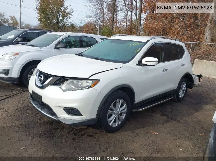 KNMAT2MV0GP626923 2016 Nissan Rogue Sv