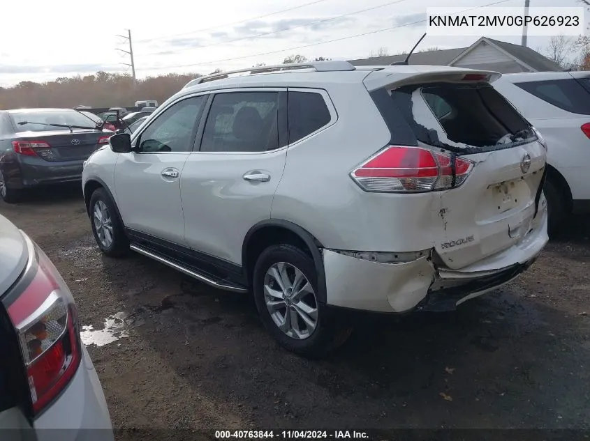 KNMAT2MV0GP626923 2016 Nissan Rogue Sv