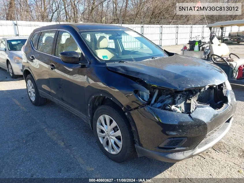 2016 Nissan Rogue S VIN: 5N1AT2MV3GC813012 Lot: 40803627