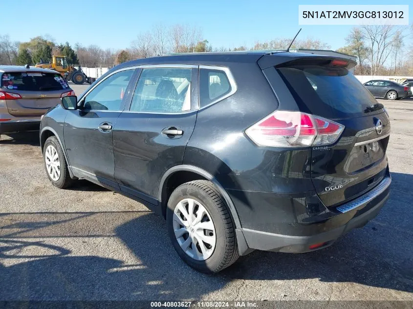 2016 Nissan Rogue S VIN: 5N1AT2MV3GC813012 Lot: 40803627