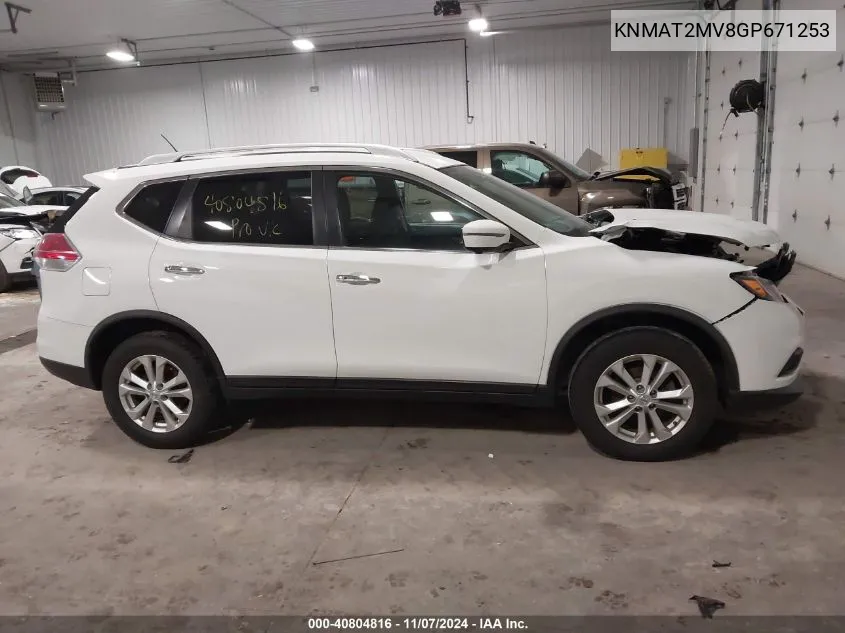 2016 Nissan Rogue Sv VIN: KNMAT2MV8GP671253 Lot: 40804816