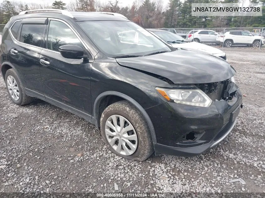 2016 Nissan Rogue S VIN: JN8AT2MV8GW132738 Lot: 40805958