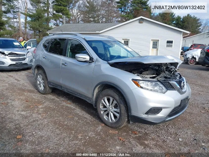 2016 Nissan Rogue Sv VIN: JN8AT2MV8GW132402 Lot: 40818460