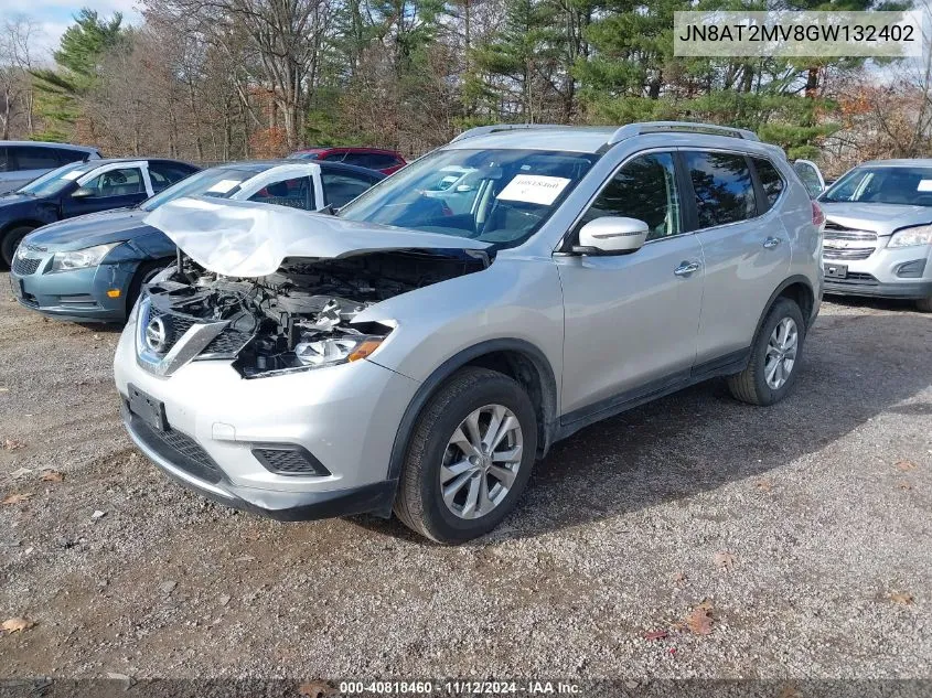 2016 Nissan Rogue Sv VIN: JN8AT2MV8GW132402 Lot: 40818460