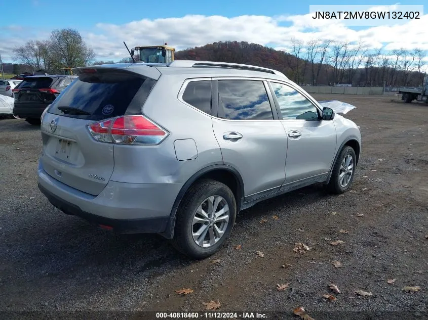 2016 Nissan Rogue Sv VIN: JN8AT2MV8GW132402 Lot: 40818460