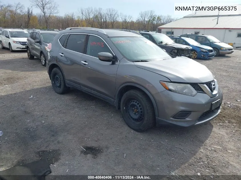 KNMAT2MV3GP665375 2016 Nissan Rogue S