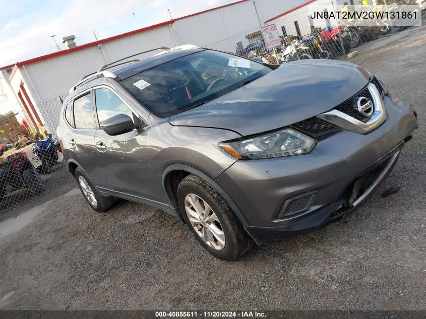 2016 Nissan Rogue Sv VIN: JN8AT2MV2GW131861 Lot: 40855611