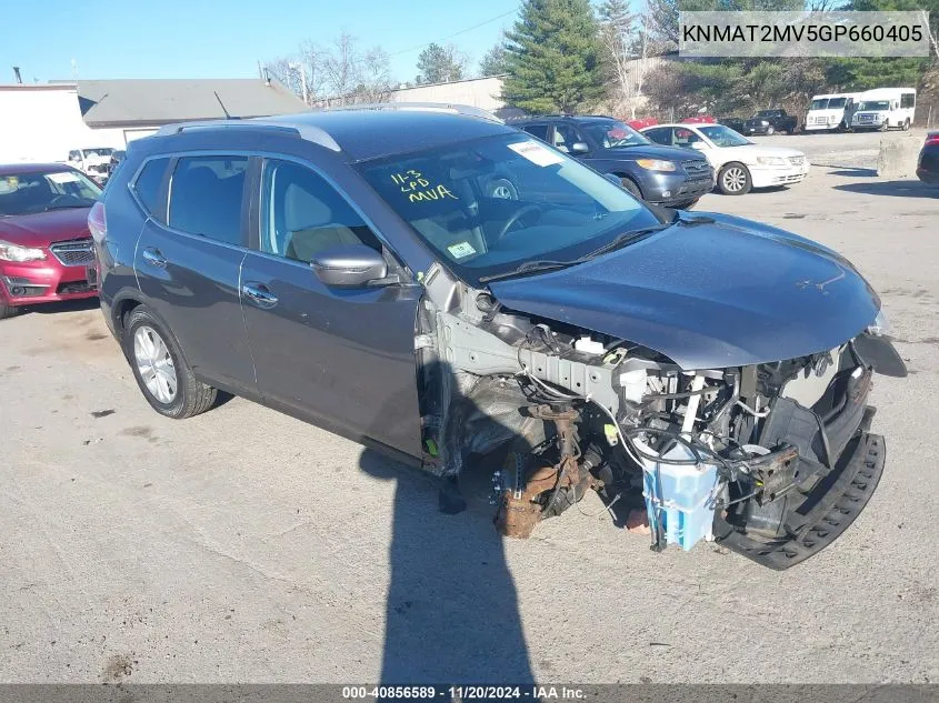 2016 Nissan Rogue Sv VIN: KNMAT2MV5GP660405 Lot: 40856589