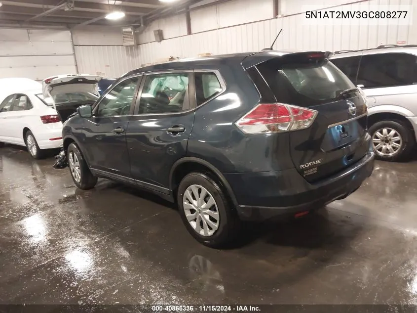 2016 Nissan Rogue S/Sl/Sv VIN: 5N1AT2MV3GC808277 Lot: 40865336