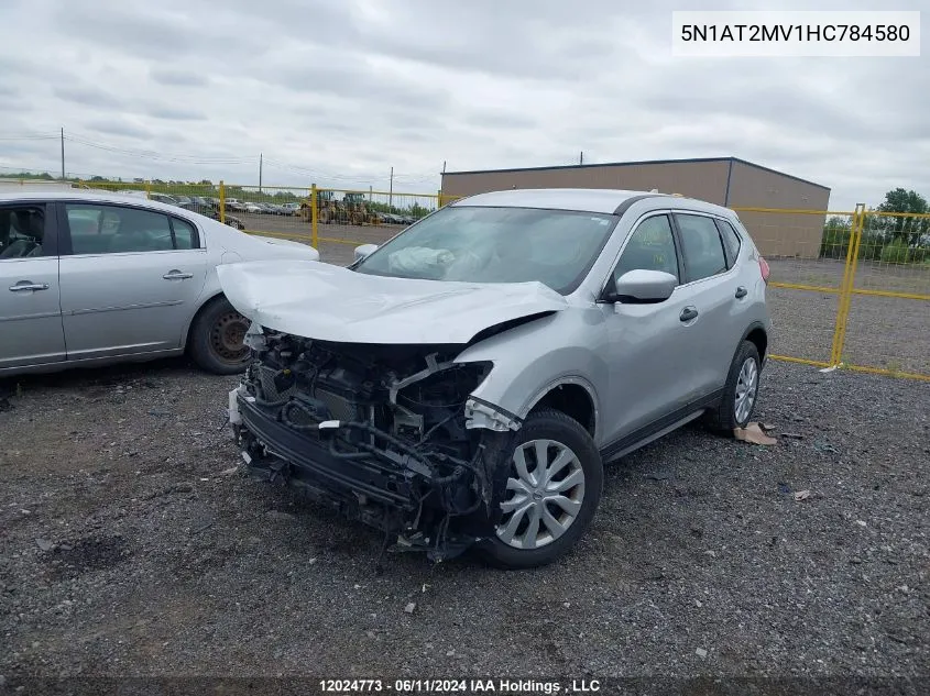 5N1AT2MV1HC784580 2017 Nissan Rogue Sv/Sl